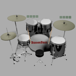 Virtual drum kit
