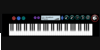 Virtual piano keyboard